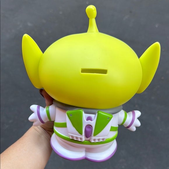 Green Alien Piggy Bank - Picture 3 of 3